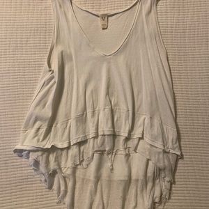 We The Free - White Distressed Tank